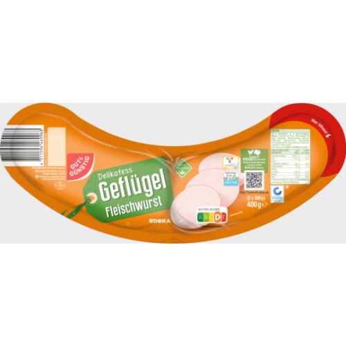 Gut & Günstig Geflügelfleischwurst 2x200g  QS