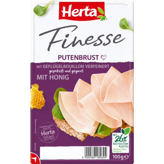 Herta Finesse Putenbrust mit Honig 100g