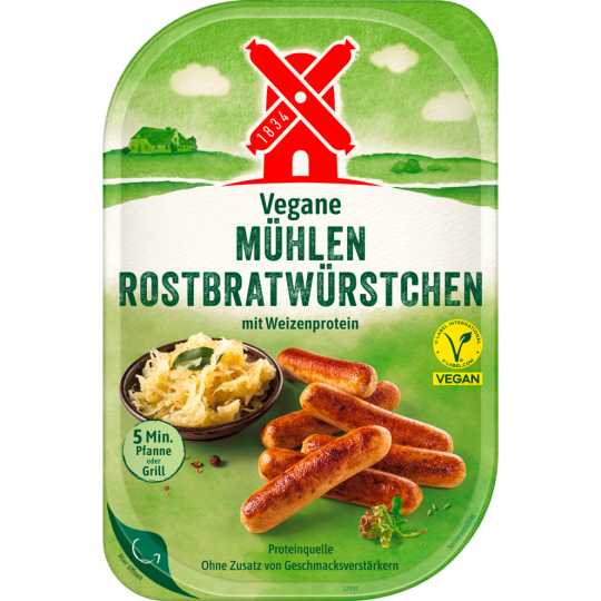 Mühlen Vegane Rostbratwürstchen 180g