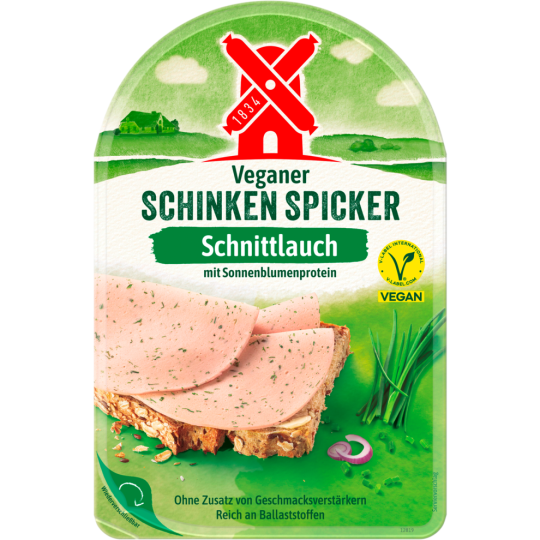 Rügenwalder Mühle Veganer Schinken Spicker mit Schnittlauch 80g