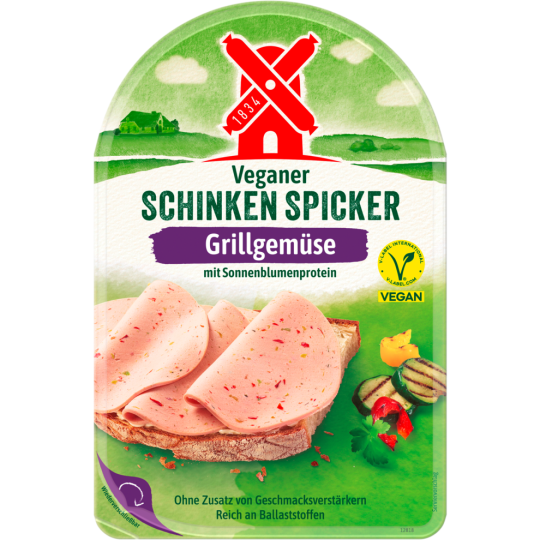 Schinkenspicker Veganer Schinken mit Grillgemüse 80g