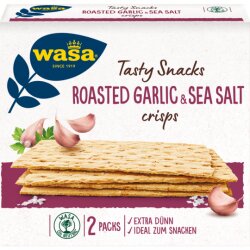 Wasa Tasty Snacks Roasted Garlic&Seasalt 190g