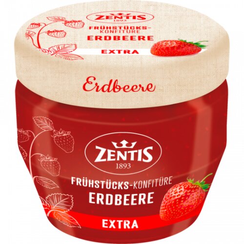 Zentis Frühstücks-Konfitüre Extra Erdbeere 230g
