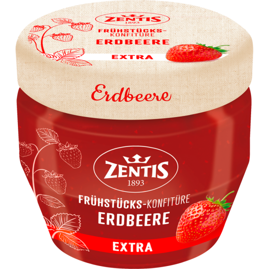 Zentis Frühstücks-Konfitüre Extra Erdbeere 230g
