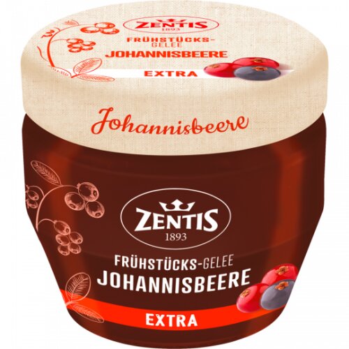 Zentis Frühstücks-Konfitüre Extra Johannisbeer-Gelee 230g