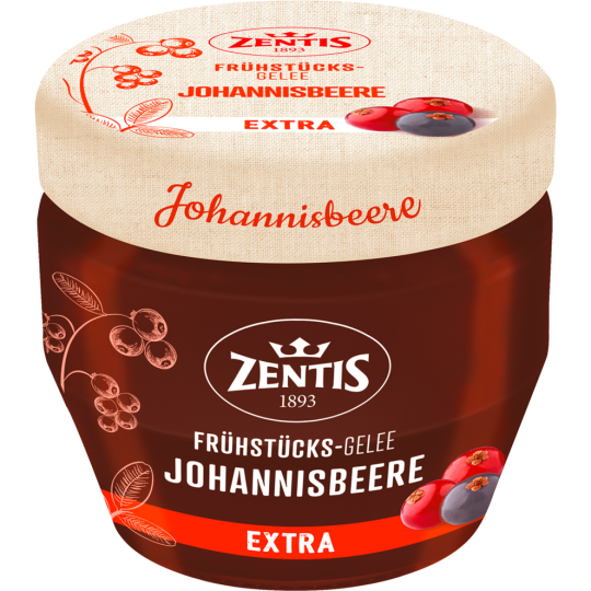 Zentis Frühstücks-Konfitüre Extra Johannisbeer-Gelee 230g