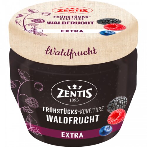 Zentis Frühstücks-Konfitüre Extra Waldfrucht 230g