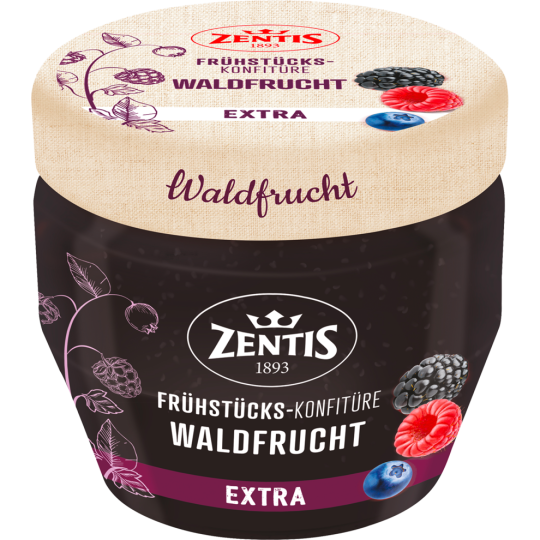 Zentis Frühstücks-Konfitüre Extra Waldfrucht 230g