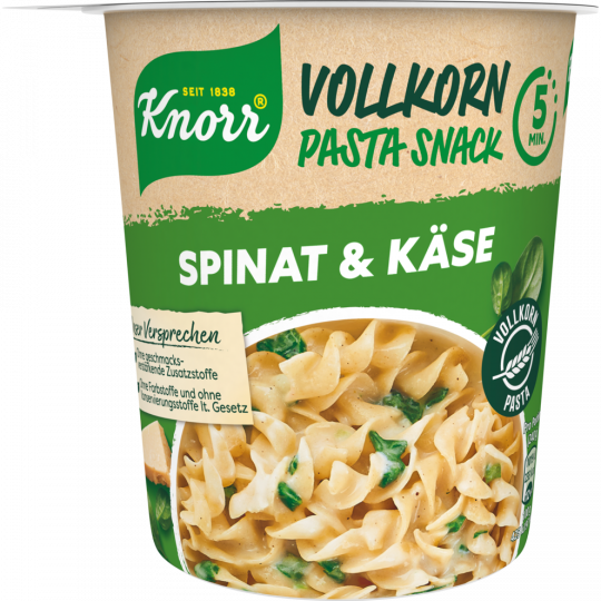Knorr Vollkorn Pasta Spinat & Käse 60g