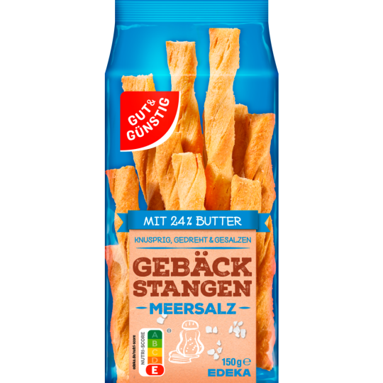 GUT&GÜNSTIG Gebäckstangen Salz 150g