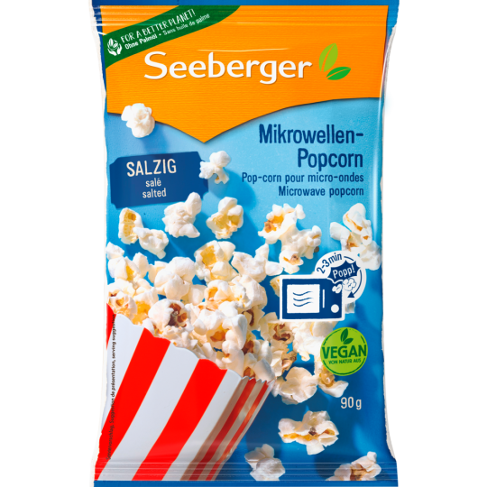 Seeberger Mikrowellen-Popcorn salzig 90g