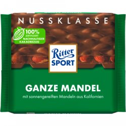 Ritter Sport Nuss Klasse Ganze Mandel Tafel 100g