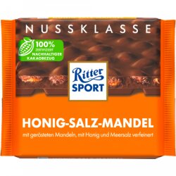 Ritter Sport Nuss Klasse Honig-Salz-Mandel Tafel 100g