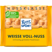 Ritter Sport Nuss Klasse Weisse Voll-Nuss Tafel 100g