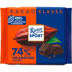 Ritter Sport 74% Die Kräftige Tafel 100g