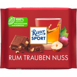 Ritter Sport Rum Trauben Nuss Tafel 100g
