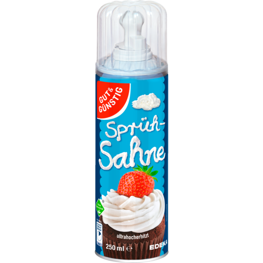 Gut & Günstig Sprühsahne 30% 250ml