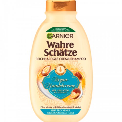 Garnier Wahre Schätze Shampoo Argan+Mandelcreme für sehr trockenes und widerspenstiges Haar 250ml