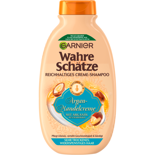 Garnier Wahre Schätze Shampoo Argan+Mandelcreme für sehr trockenes und widerspenstiges Haar 250ml