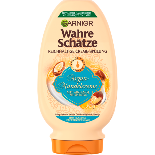 Garnier Wahre Schätze Spülung Argan+Mandelcreme für sehr trockenes und widerspenstiges Haar 200ml