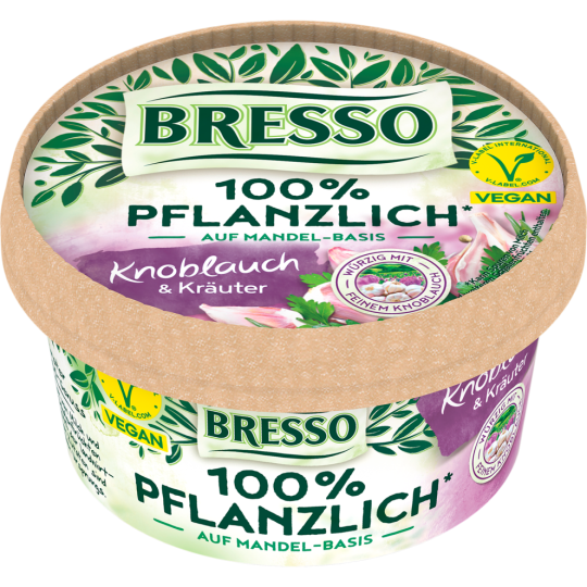 Bresso 100%Pflanzlich Knoblauch Kräuter 140g