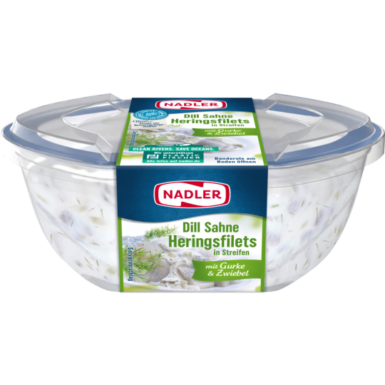 Nadler Dill Sahne Heringsfilet Gurke & Zwiebel 170g