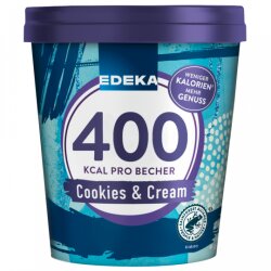 EDEKA Cookies & Cream lower calories 475ml