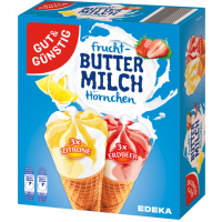 Gut & Günstig Frucht-Buttermilch Hörnchen...