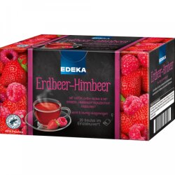 EDEKA Tee Erdbeere Himbeere 20ST 60g