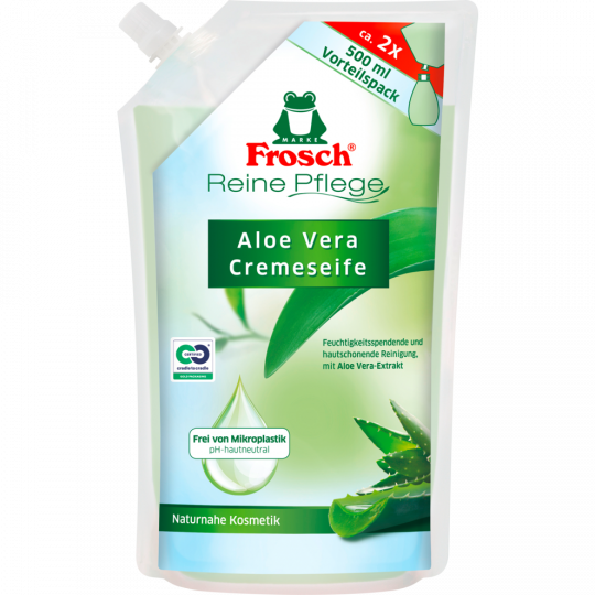 Frosch Reine Pflege Cremeseife Aloe Vera Nachfüllbeutel 500ml