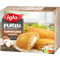 Iglo Plätzli Champignon-Mozzarella 250g