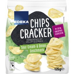 EDEKA Chips Cracker Sour Cream&Onion 125g