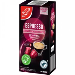 GUT&GÜNSTIG Kaffeekapseln Espresso 20ST 104g