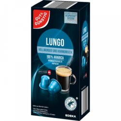 GUT&GÜNSTIG Kaffeekapseln Lungo 20ST 104g
