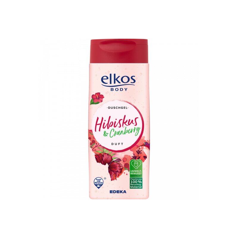 EDEKA elkos Duschgel Hibiskus&Cranberry 300ml