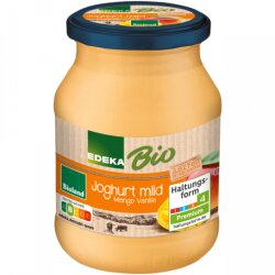 Bio EDEKA Joghurt Mango Vanille 3,8% 500g MW