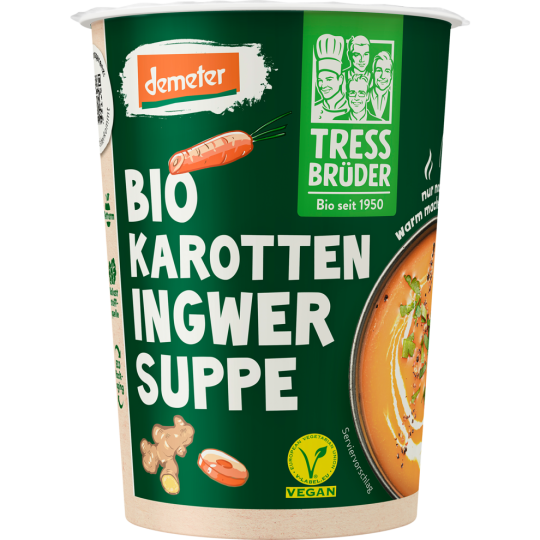Demeter Tress Brüder Karotten Ingwer Suppe 450ml