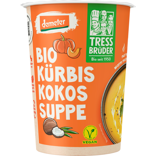 Demeter Tress Brüder Kürbis Kokos Suppe 450ml