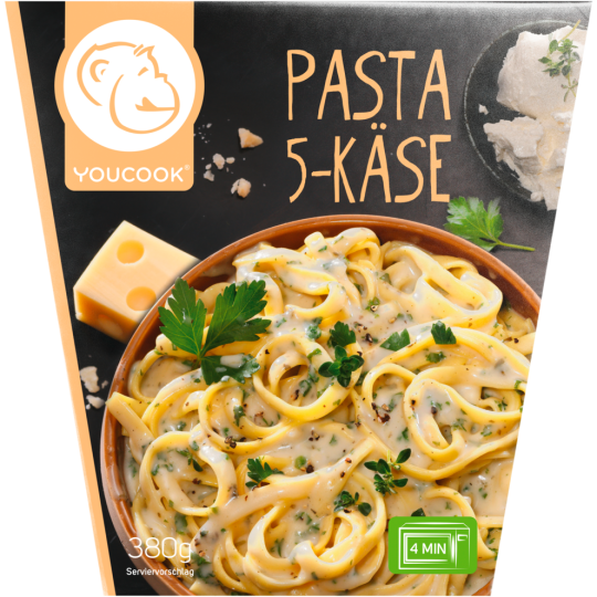 Youcook Pasta 5 Käse 380g