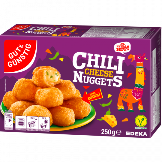 GUT&GÜNSTIG Chili Cheese Nuggets 250g