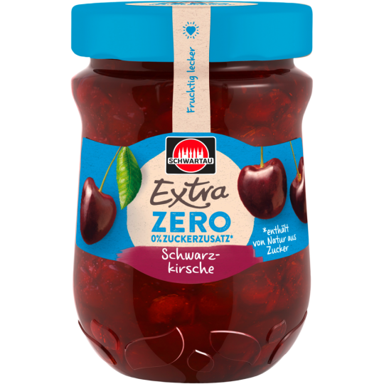 Schwartau Extra Zero Schwarz-Kirsche 280g