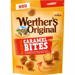 Werthers Original Caramel Bites Crunchy 140g
