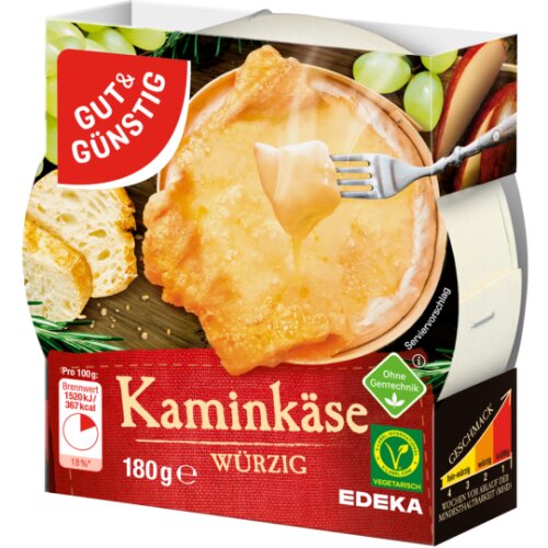 GUT&GÜNSTIG Kaminkäse würzig 60% 180g