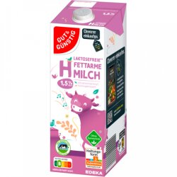 GUT&GÜNSTIG H-Milch laktosefrei 1,5% 1l