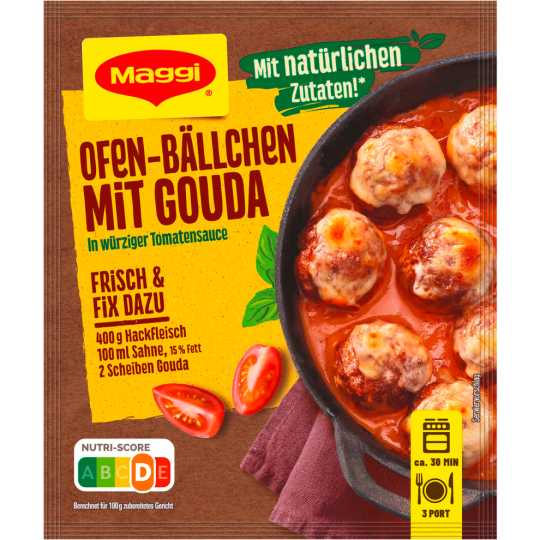 Maggi Fix Ofen Bällchen mit Gouda 43g