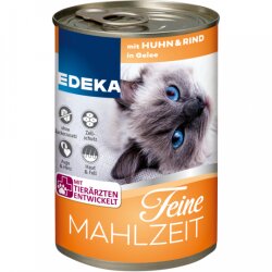 EDEKA Feine Mahlzeit mit Rind+Huhn in Gelee 400g