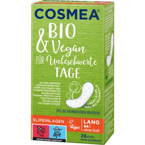 Cosmea Bio&Vegan Slipeinlagen lang 26ST