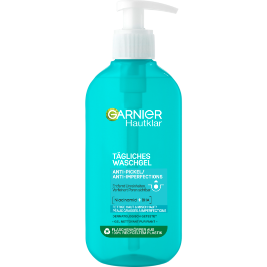 Garnier Hautklar Tiefenwirksames tägliches Anti-Pickel Waschgel 200ml