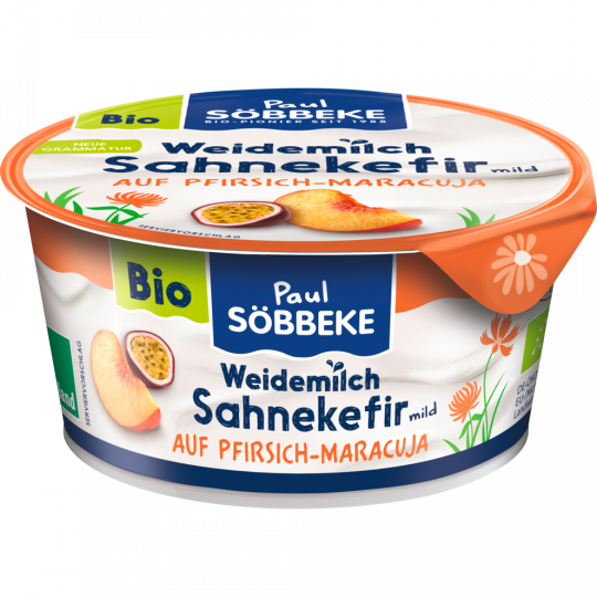 Bio Söbbeke Sahnekefir mild Pfirsich-Maracuja 10% 150g