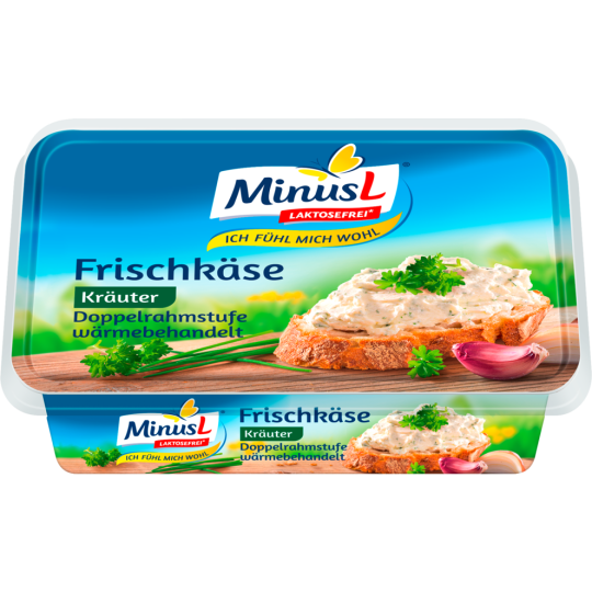 MinusL Frischkäse Kräuter 70% Doppelrahmstufe 200g